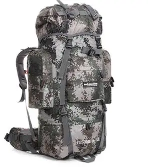 camouflage 80L Большая вместительная открытая альпинистская сумка "U" в форме металлической поддержки походная сумка спортивный рюкзак походная сумка для палаток A5113 - Цвет: camouflage
