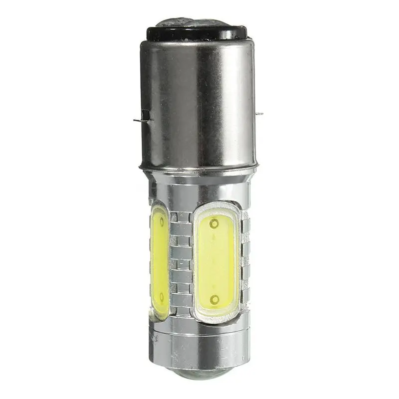 12V BA20D H6 4 COB светодиодный светильник белого цвета для мотоцикла велосипеда мопеда