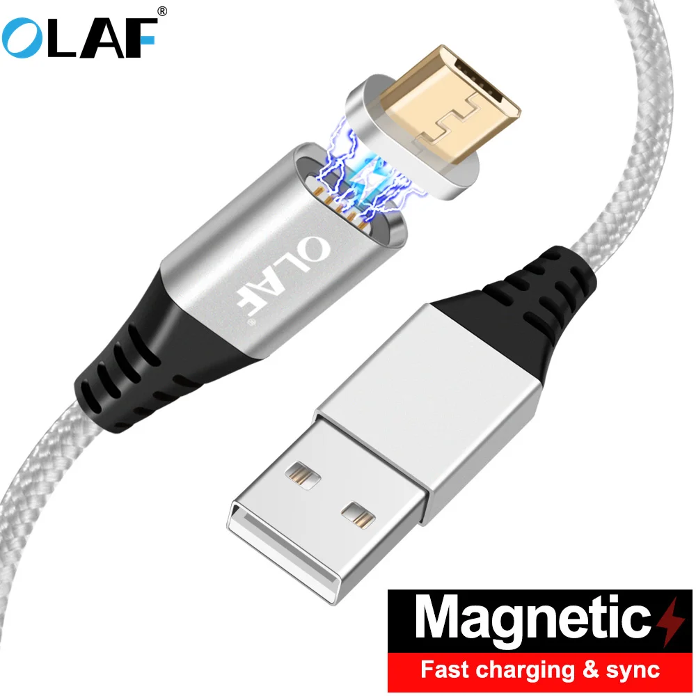 Олаф Магнитный кабель Micro Usb Быстрая Зарядка адаптер Android Microusb магнит зарядное