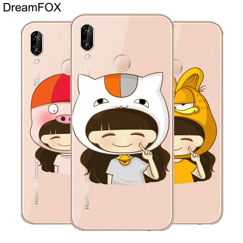 DREAMFOX L011 маленькая девочка и фрукты Мягкий ТПУ силиконовый чехол для huawei Honor 6A 6C 7X9