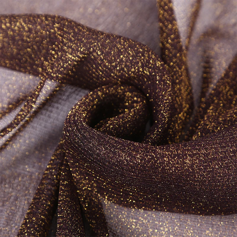 Новый Блестящий плиссированный хиджаб шарф простая блестящая шаль модный