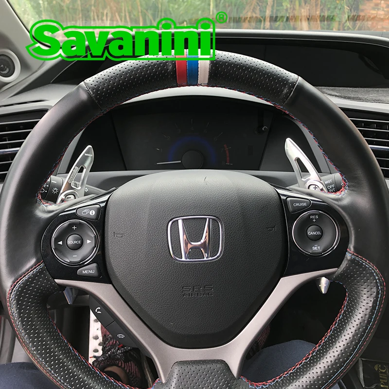 Savanini Алюминиевый Рычаг переключения передач для Honda Civic gen 9(2012 год) CRV() Авто Стайлинг