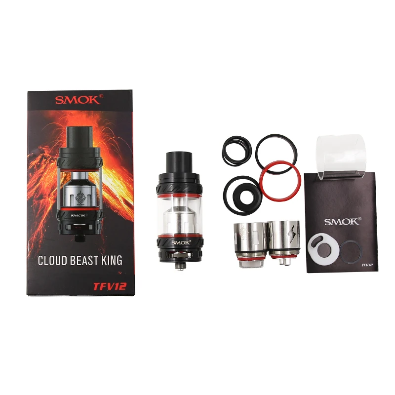 100% Оригинальные SMOK TFV12 Танк облако царь зверей 6 мл Smoktech распылитель с катушка RBA V12