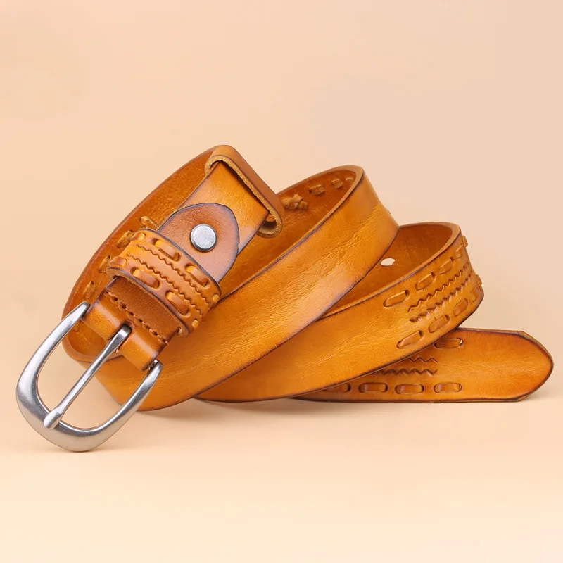 Новинка 2017 женский ремень из натуральной кожи повседневный подходящий ко всему