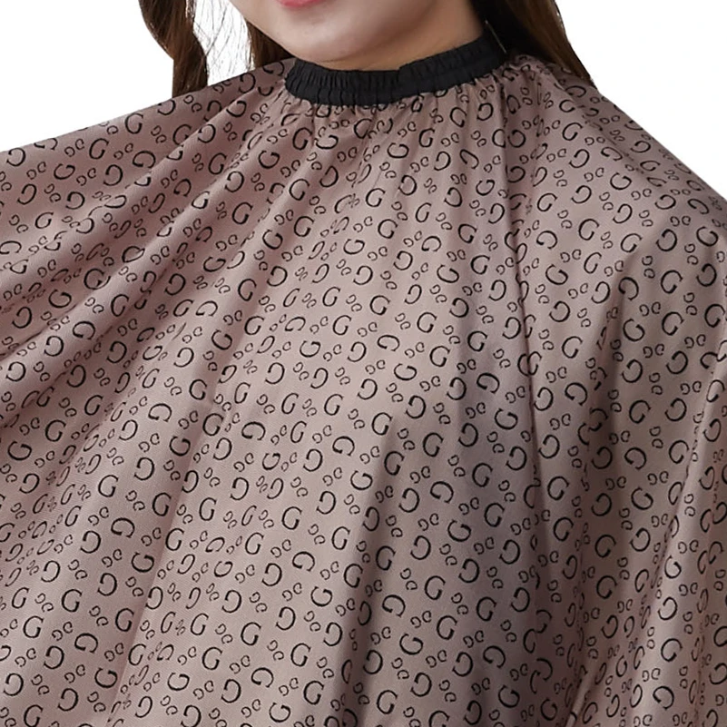 Профессиональная накидка для укладки волос с буквенным принтом водостойкая