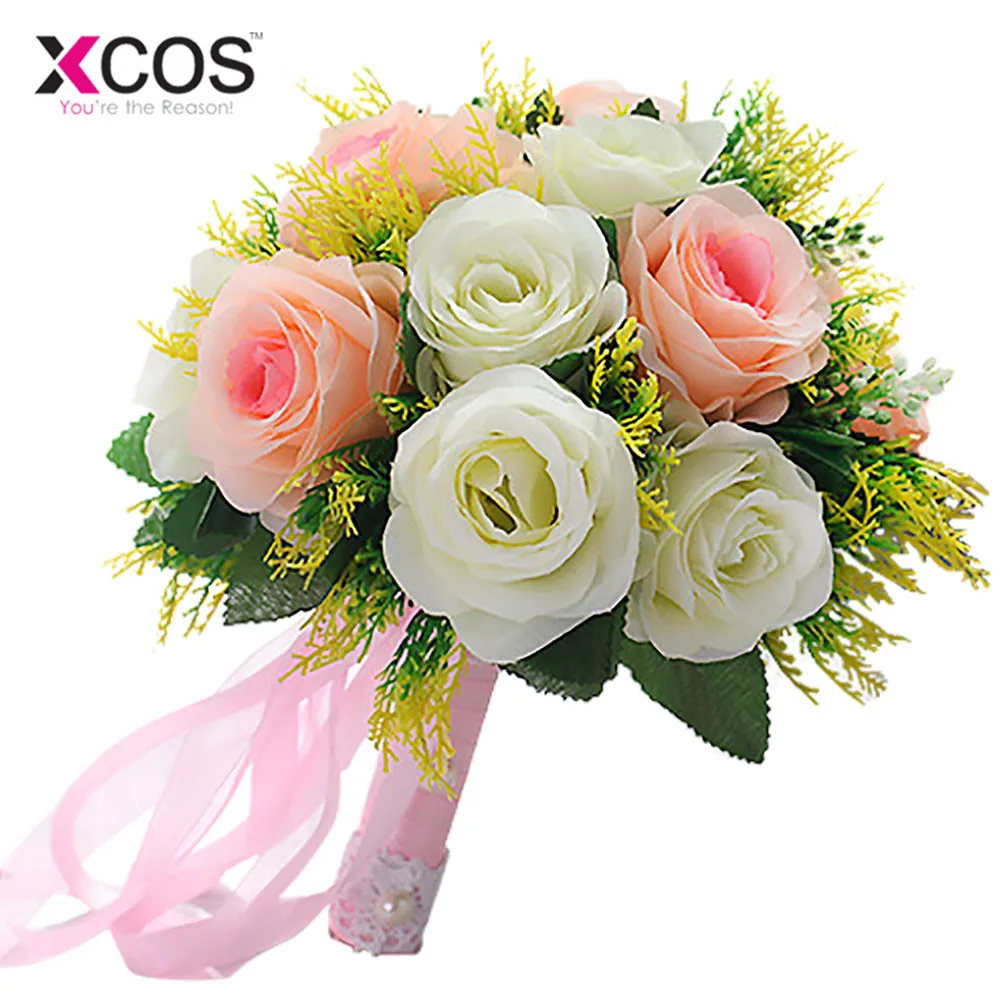 2017 Новый Свадебный букет невесты красный романтический свадебный цветок