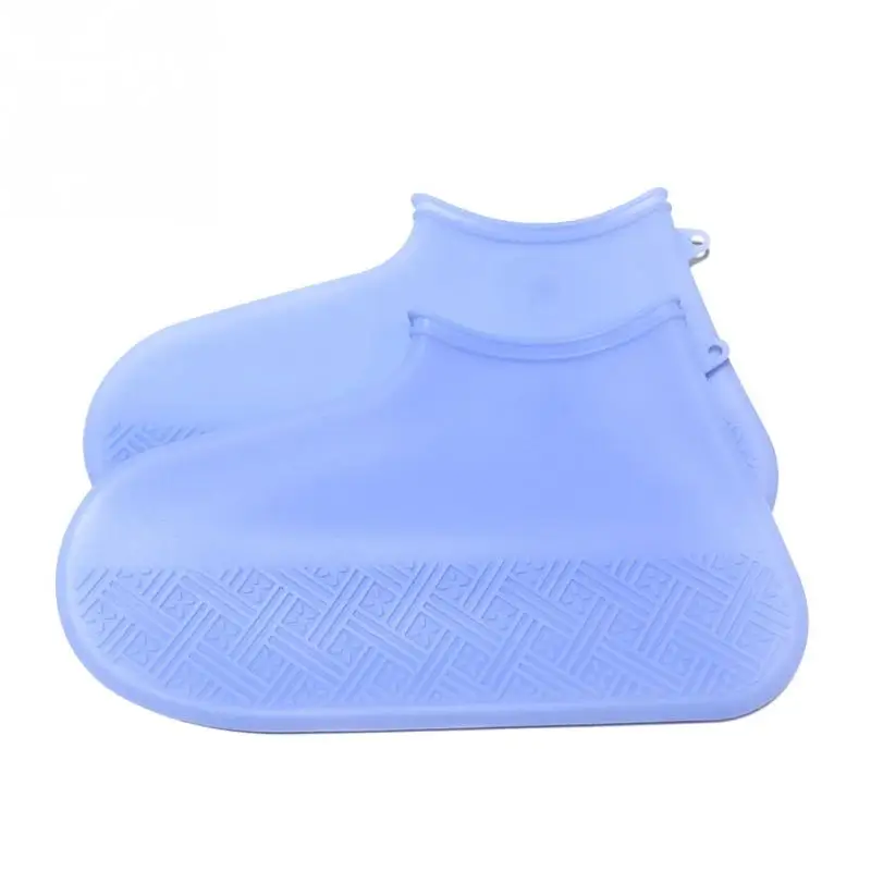 Reusable Silicone Waterproof Rain Shoes Covers Slip-resistant Rubber Rain Boot Overshoes Shoes Accessories Outdoor Thick Sole