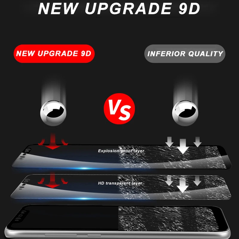 ESVNE 9D полное покрытие закаленное Стекло для Huawei P20 Lite P30 Pro P Smart P10 lite Коврики 10 20 Nova 3