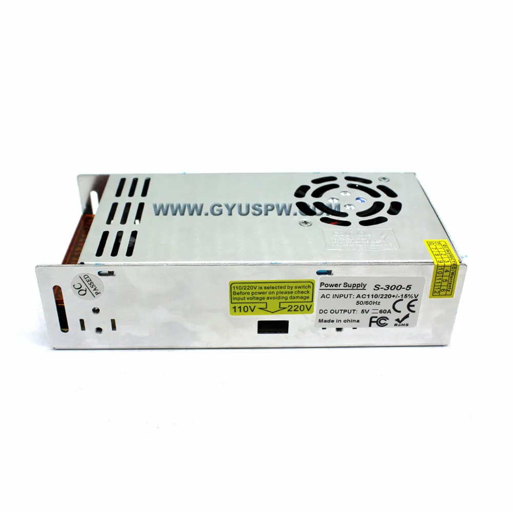 Универсальный источник питания DC 5v 60A 300W светодиодный светильник-Трансформатор
