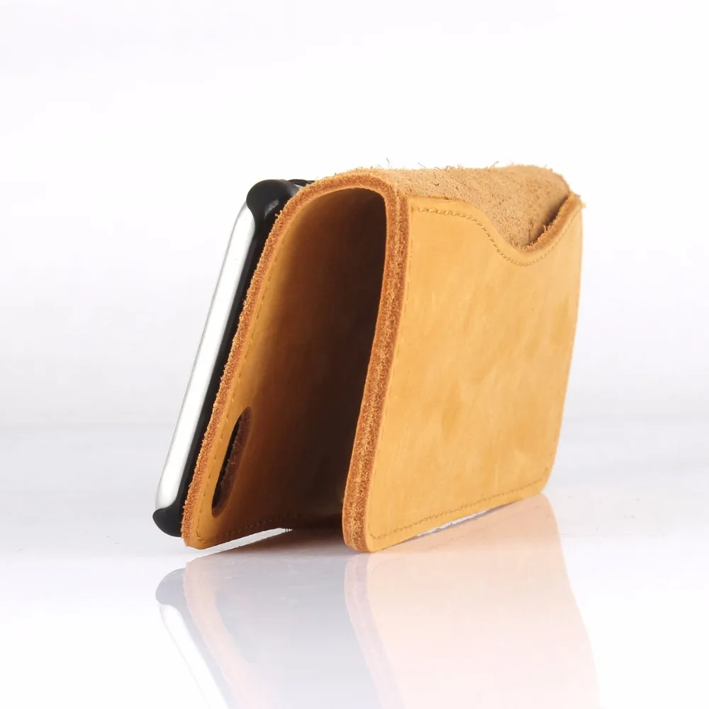 На S Кейл матовая кожа телефона flip case защиты Shell для iPhone 4 4S 5 5S SE 6 7 plu s бумажник с