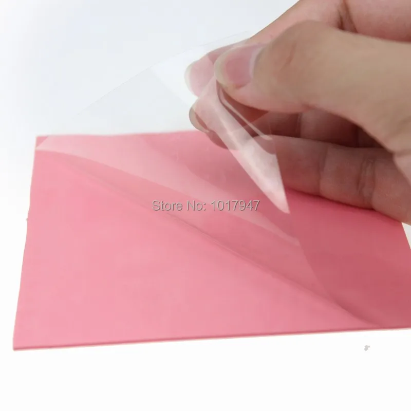 2pcs lot Pink Silicone Thermal Pad 100mm x 1mm Thick Cooling for CPU GPU 100x100x1mm | Компьютеры и офис