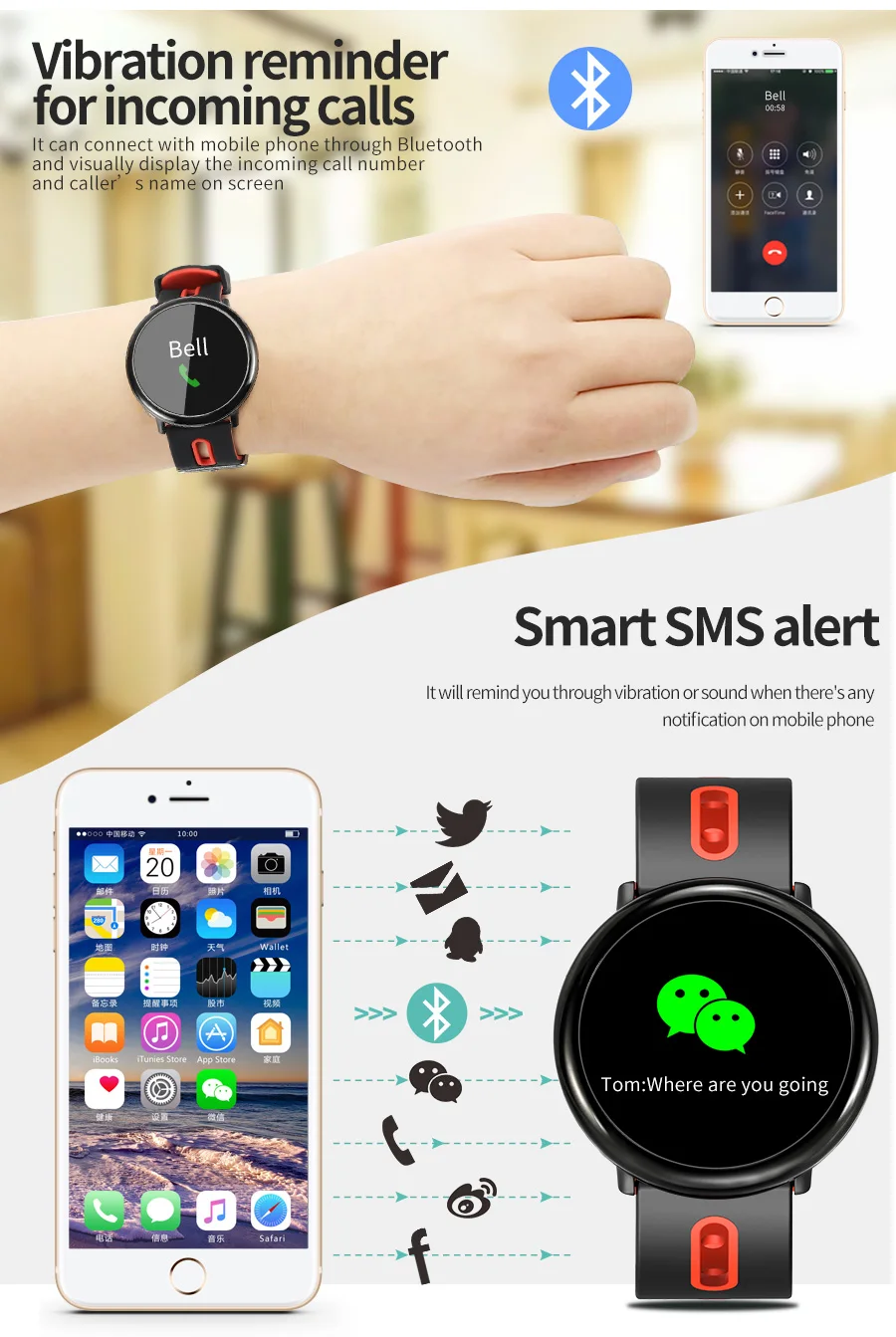 Спортивный смарт-браслет для Samsung Galaxy S5 S4 S3 A9 A8 A7 пульсометр кислородный