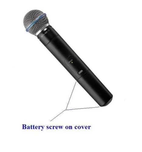 4 шт. батарейный винт на микрофонной крышке крышка чашки для SHURE PGX2 SLX2