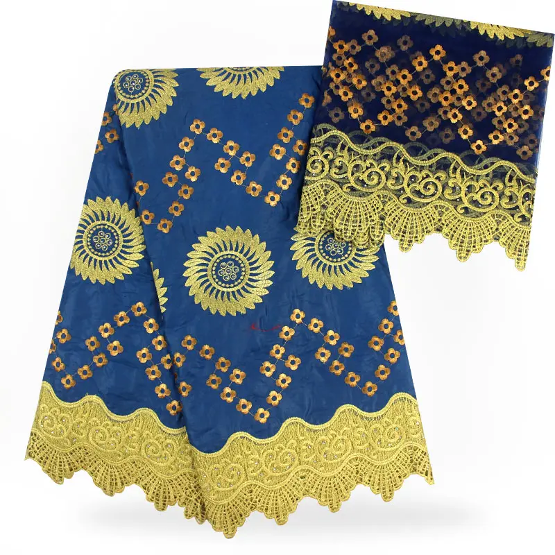 

2018 New Design 5Yards Black Color bazin Riche Fabric Embroidered African bazin Riche Getzner For Wedding Dress B181129