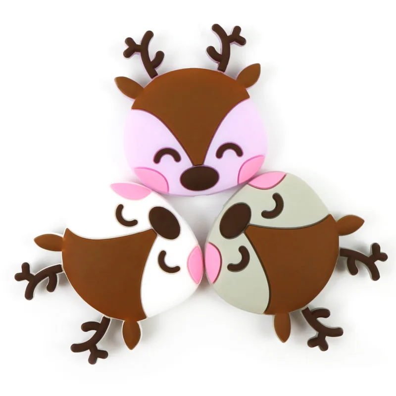 Силиконовые материнской ребенок поставки животных Лось прекрасный 2019