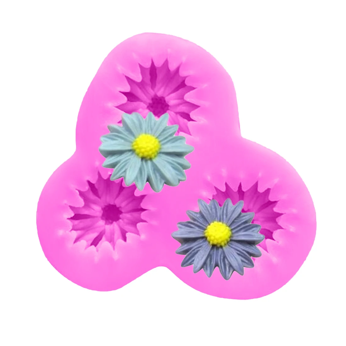 Украшение для торта 1 шт. форма подсолнуха хлеба силиконовая мыла помадка