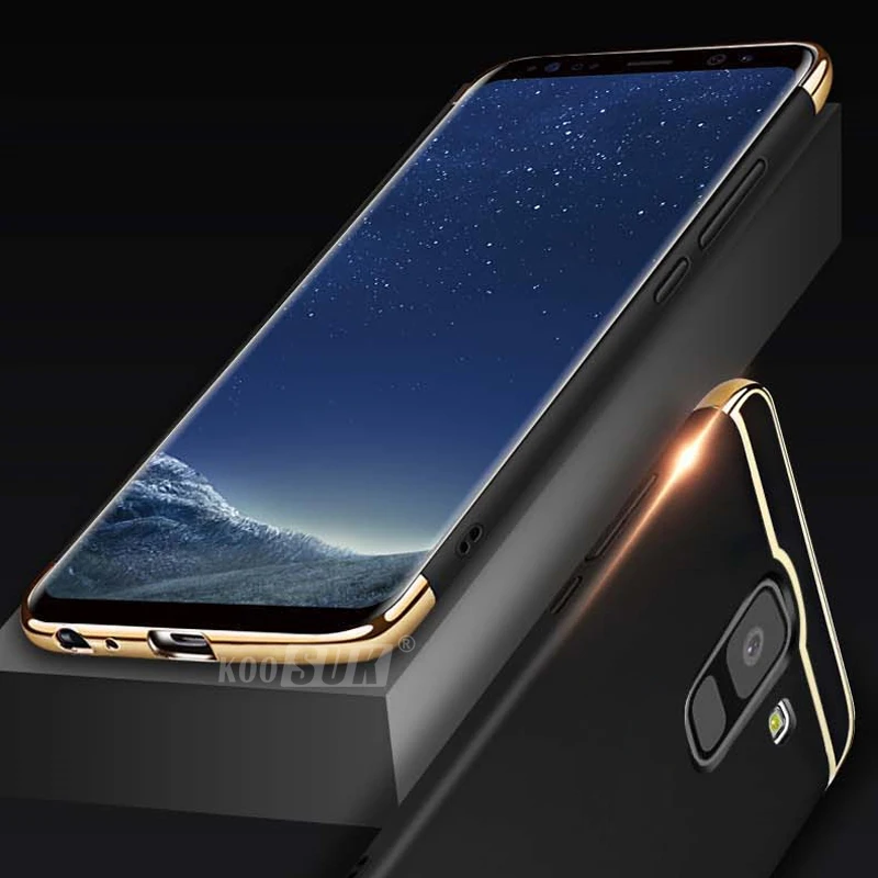 Чехол для Samsung J6 2018 жесткий матовый противоударный чехол из поликарбоната Galaxy Plus +
