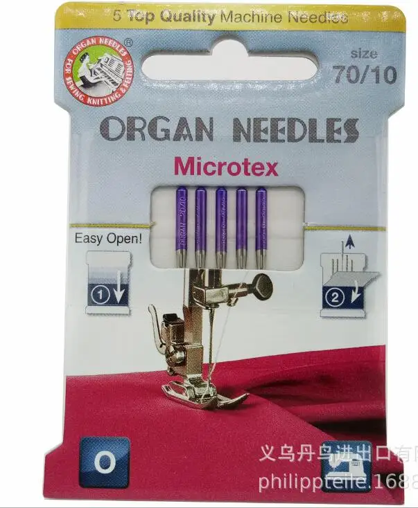 5высшее качество машинные иглы Microtex игла орган бытовая швейная машина иглы шелк шифон специально для тонкой ткани иглы - Цвет: 10