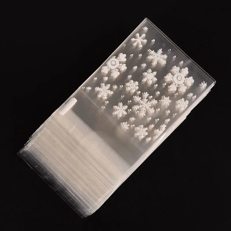 100 шт прозрачные конфеты печенье леденцы торт целлофановые снежинки упаковка