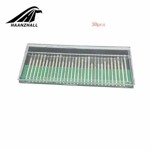 30 шт., мини-сверла 3 мм, алмазные боры, шлифовальный круг, абразивный хвостовик, гравировка деревянного камня для электроинструментов Dremel, аксессуары