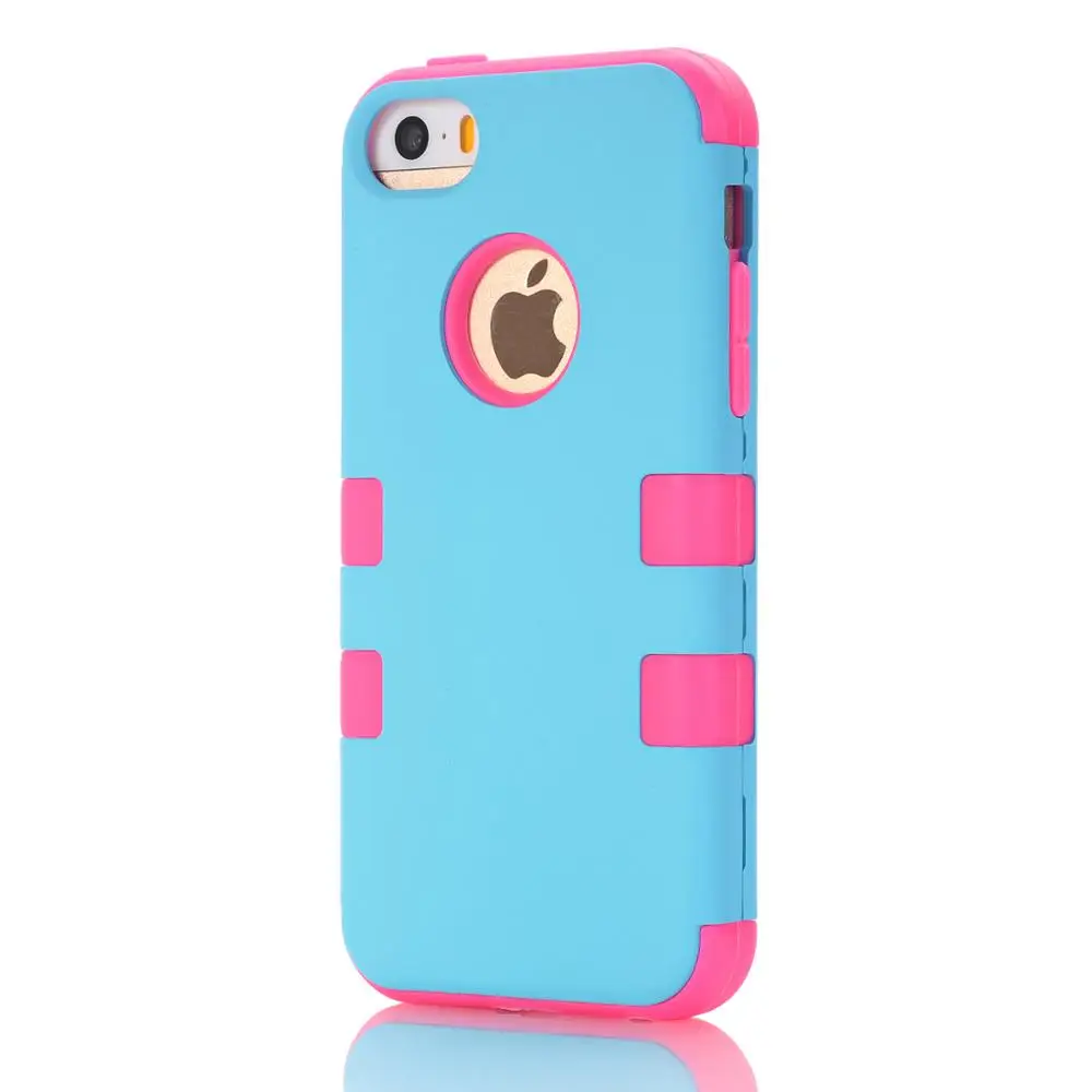 Шок Пыли Защитной Оболочки Чехол для IPhone 5C Красивые Цветные Силиконовые Рукава 3