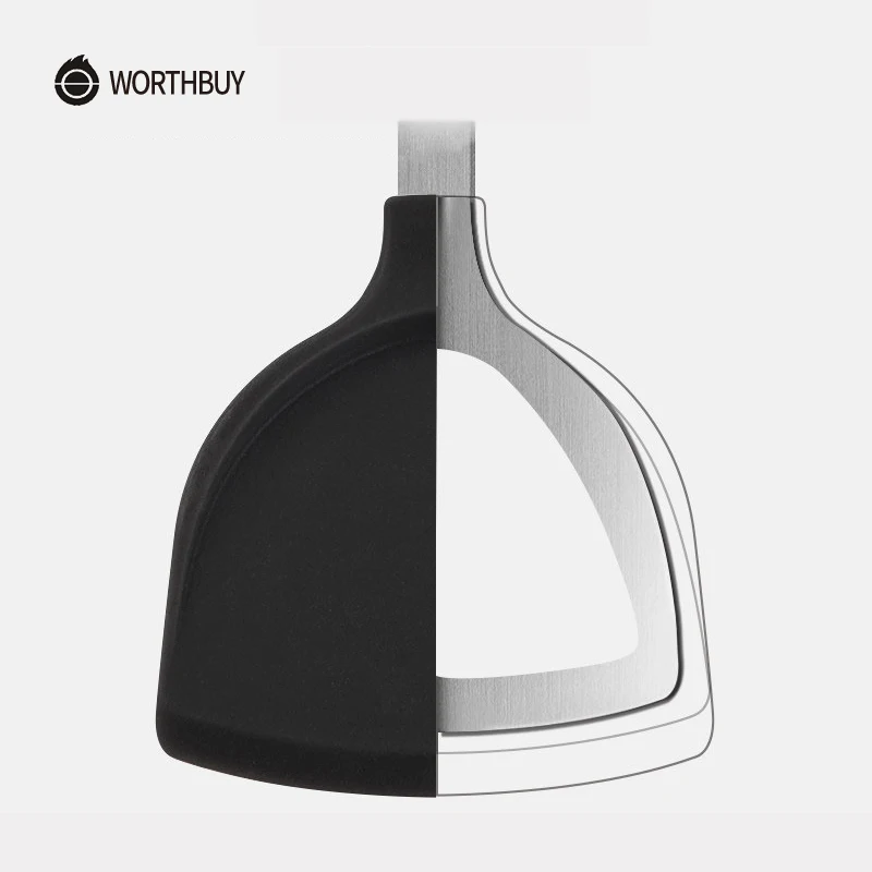 WORTHBUY Kitchen Cooking Utensils Non-stick Silicone Spatula Turner For Kithcen Non-Slip Kitchenware With Wooden Handle | Дом и сад