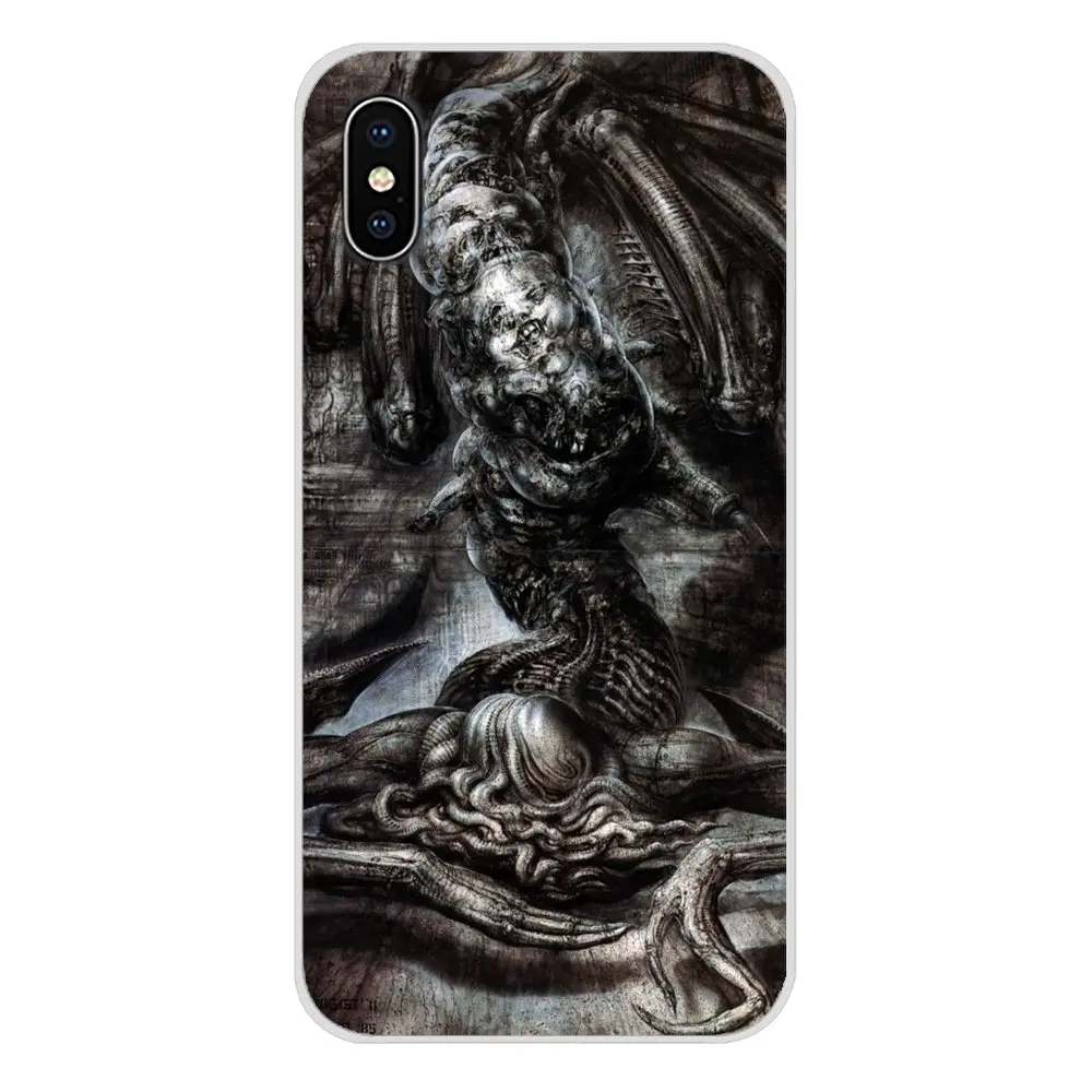 Для Apple iPhone X XR XS MAX 4 4S 5 5S 5C SE 6 6S 7 8 Plus ipod touch аксессуары Чехлы Alien Fan Art Ridley Scott Hr Giger |