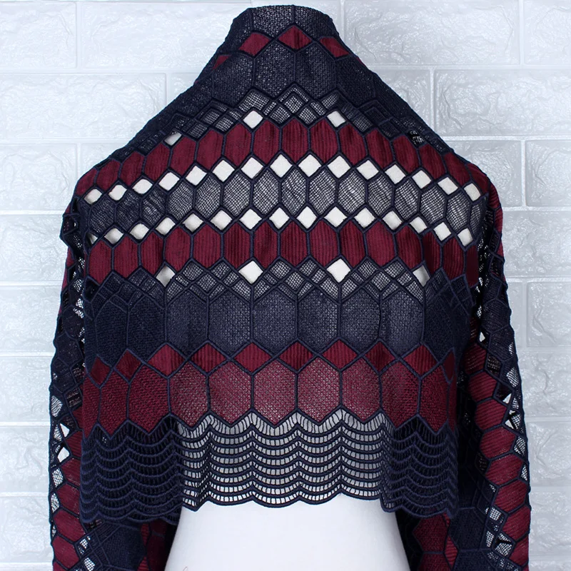 Высококачественная двухцветная ткань с геометрическим рисунком