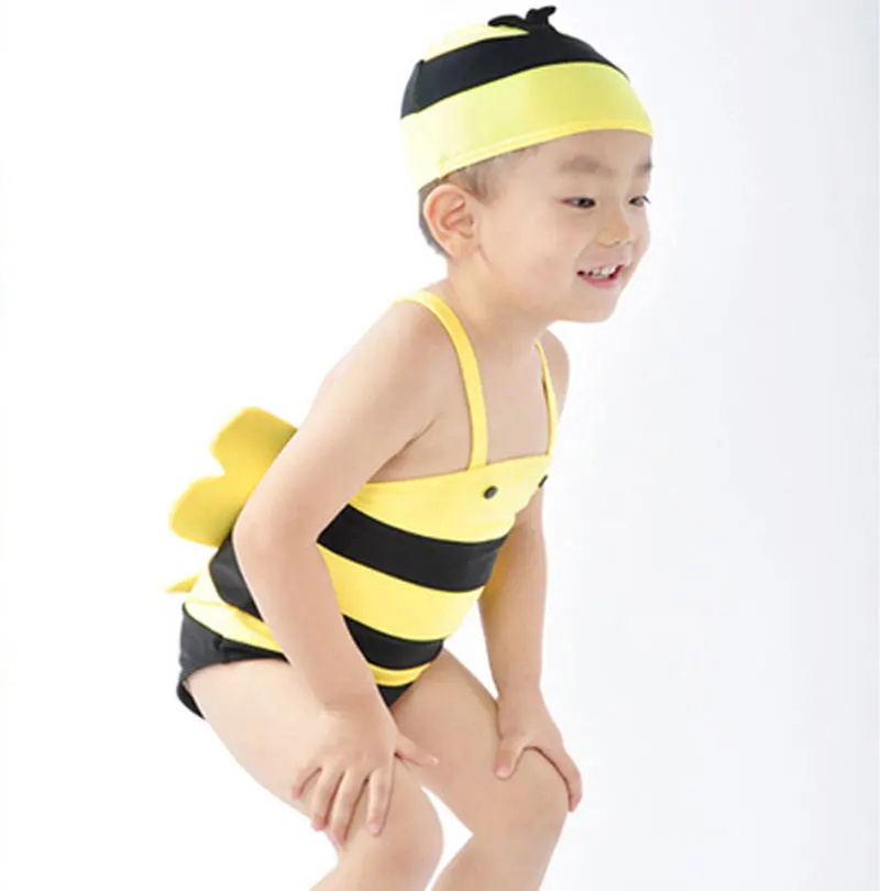 Милый купальный костюм с изображением маленькой пчелы для маленьких детей