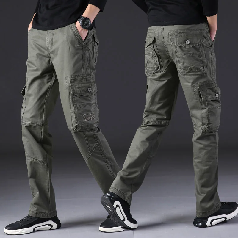 Military color Тактические брюки для мужчин; армейские брюки-карго для бега; спортивные брюки; уличная одежда; Pantalones Hombre; Рабочая одежда; Паркур; военные брюки; брюки - Цвет: Military color