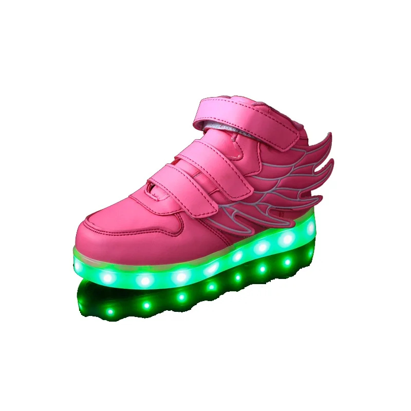 Осень 2017 г. новые крылья USB платной светодиодный дети света обувь|shoes shoes|shoe children