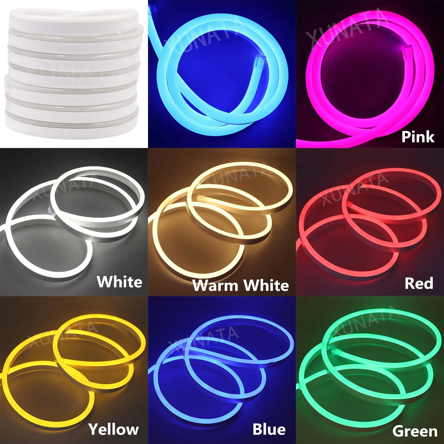 12 В постоянного тока RGB неоновая вывеска светодиодная лампа