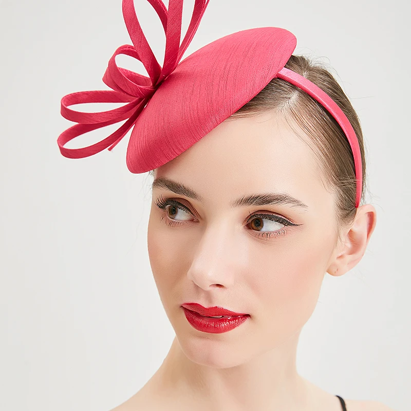 Новая модная элегантная шляпа Shantung Pillbox Чародейка Fedora шляпы с тканевой вихревой