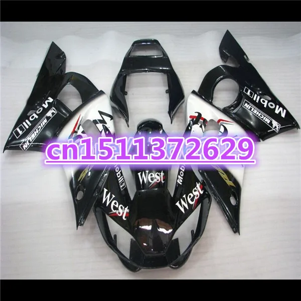 Новый обтекатель комплект подходит для Yamaha YZF 600 R6 98 99 00 01 02 WEST YZF-R6 1998-2002 ABS