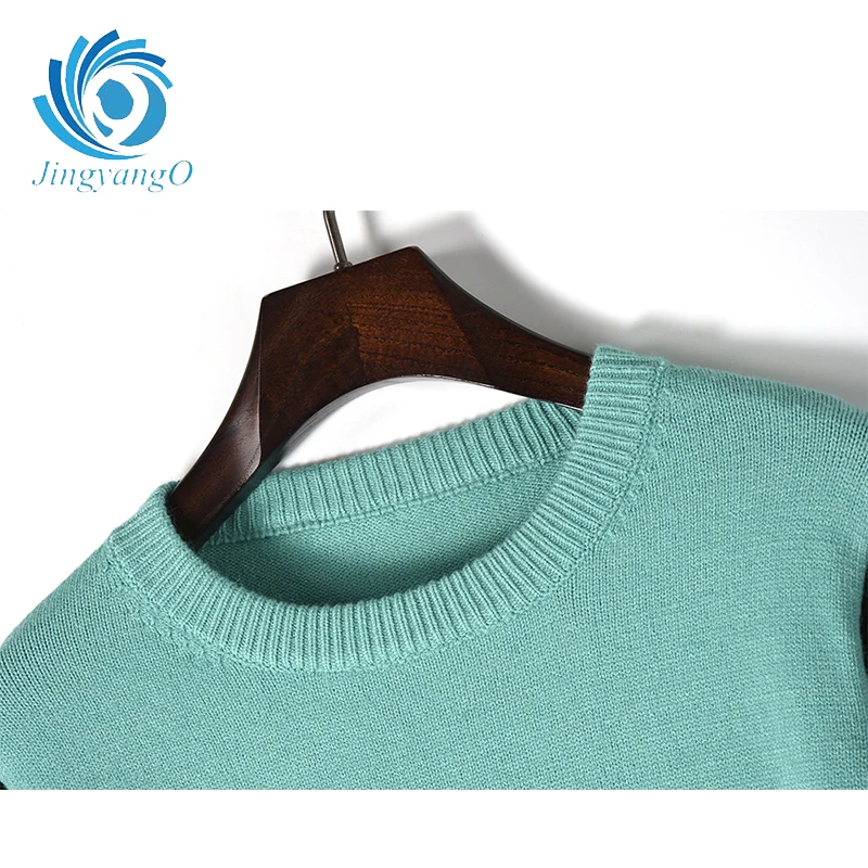 JingyangO Factory direct sales Women Pullovers 2018 Autumn Winter Fashion O-Neck Candy Sweater Pull Femme Mujer | Женская одежда