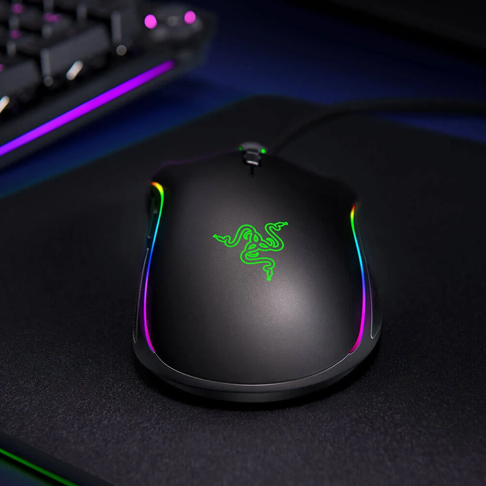 Проводная игровая мышь razer Mamba Elite 16000 dpi, 5G, оптический сенсор, светильник Chroma, эргономичная игровая мышь для ПК, геймера, ноутбука