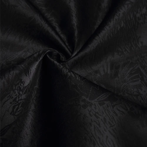 112 см черная шелковая ткань искусственная органза жаккардовая оптовая продажа