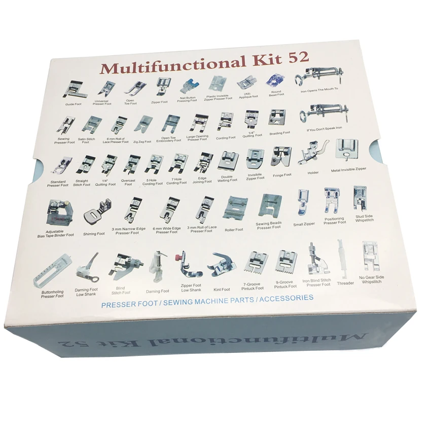 52pc42pc домашняя швейная машина плетение слепой стежок штемпелюя лапка комплект с