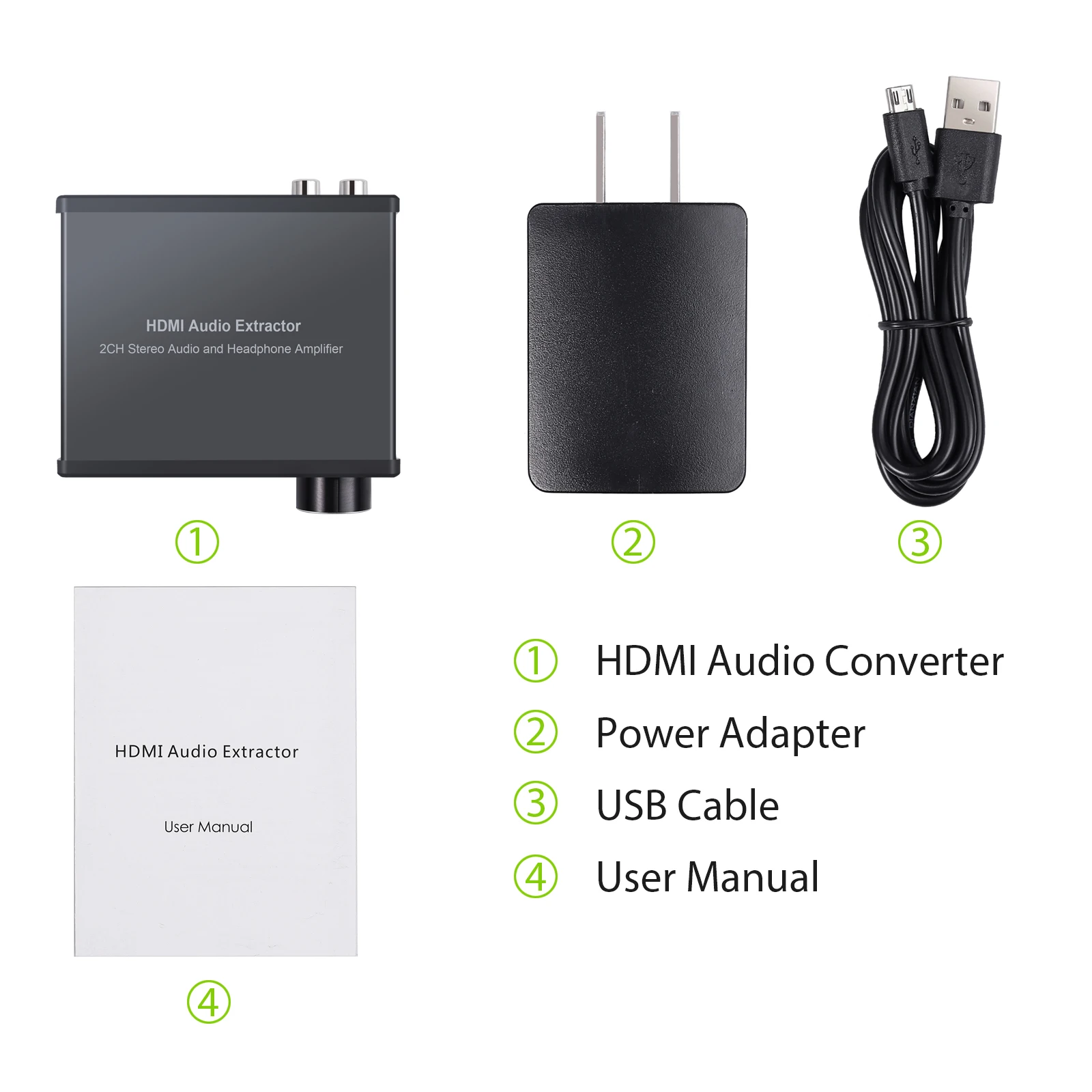 PROZOR 4K 3D HDMI совместимый с аудио конвертер экстрактор адаптер выключатель питания