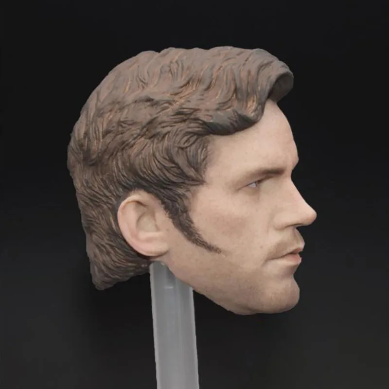 

1/6 Scale Super Hero Star-Lord Peter Jason Quill Head Sculpt Male Man Version Short Hair Headplay for 12" Action Figure Body