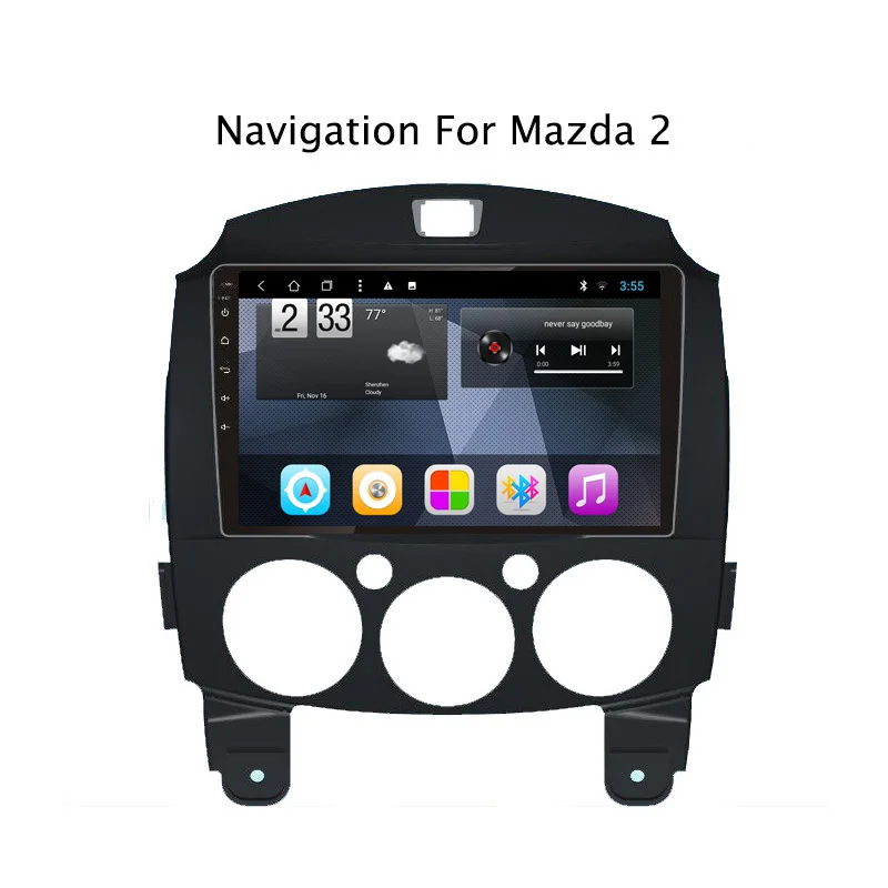Navitopia четырехядерный Android 8 1 автомобильный DVD gps для Mazda 2 2007-2013 радио стерео с Bluetooth