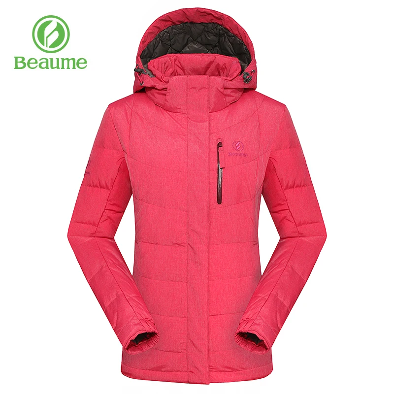Beaume короткая зимняя куртка для женщин улицы белый пуховик тонкий
