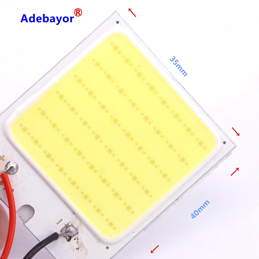 100 X Dome W5W COB 48 Chip светодиодный светильник для салона автомобиля T10 194 переходник