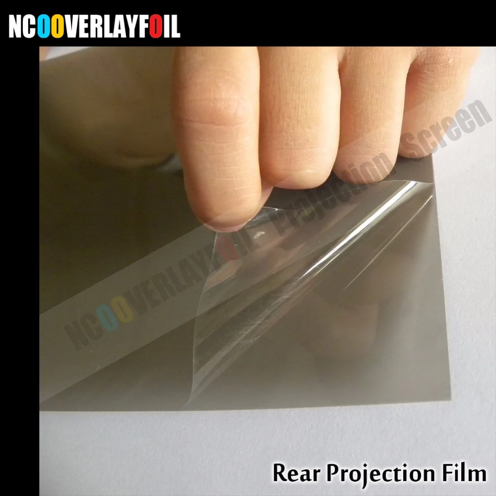Прозрачная задняя клейкая проекционная пленка для окон модный дисплей рекламы |