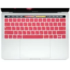 Корейский силиконовый чехол для клавиатуры для нового MacBook Pro 13 дюймов A1706 A1989 A2159 Pro 15 дюймов A1707 A1990 с сенсорной панелью