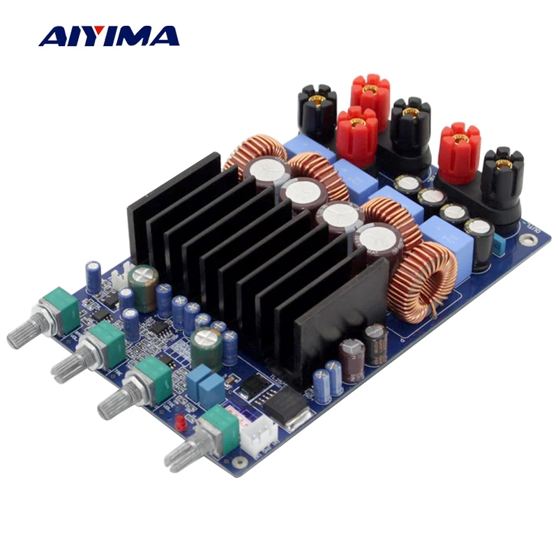 Aiyima TAS5630 цифровой усилитель доска 300 Вт + 150 2 1 канала аудио класса D DC48V|Усилители