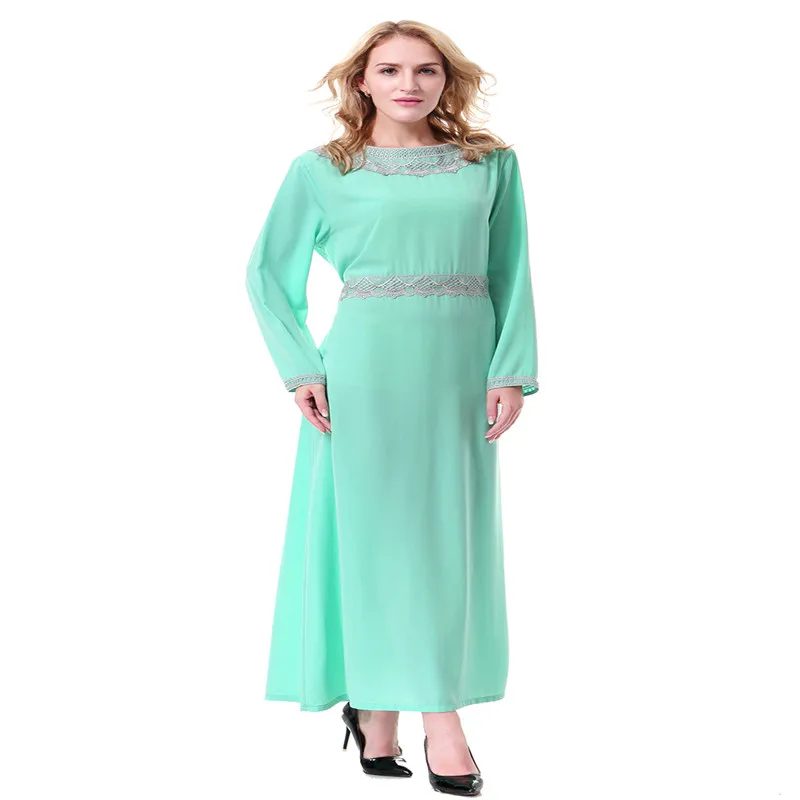 Платье Для Женщин-мусульманок длинное платье с длинным рукавом | Тематическая