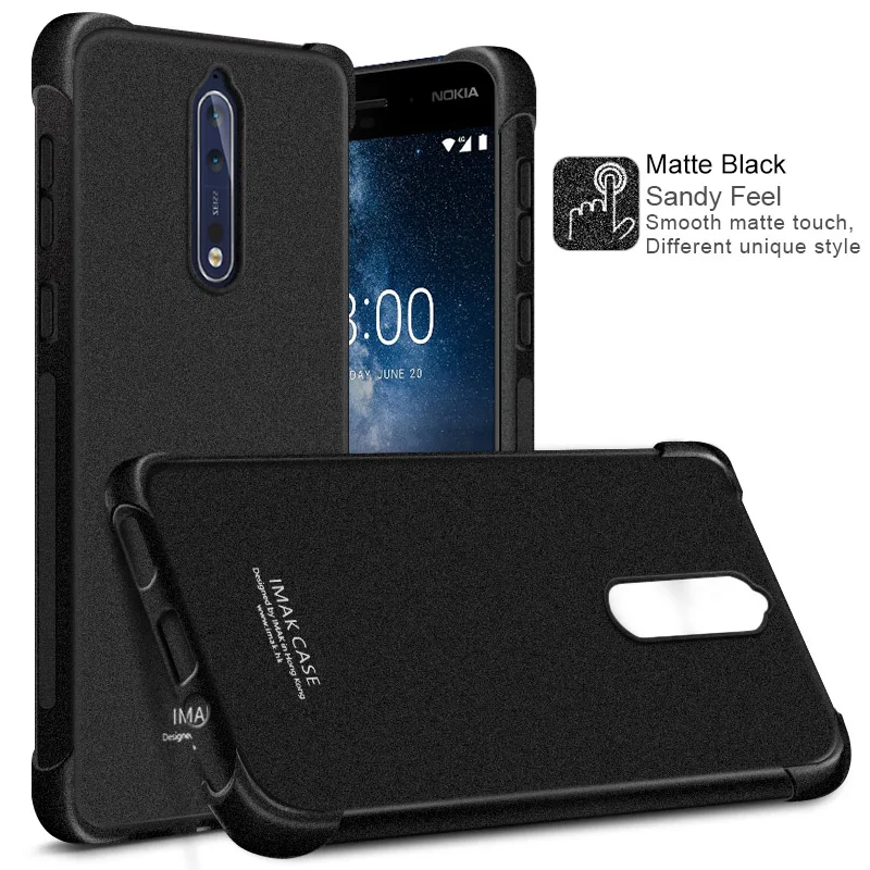 Airbag version For Nokia 8 Case with Screen Protector IMAK Soft TPU silicone Back Cover Nokia8 full edge coverage | Мобильные
