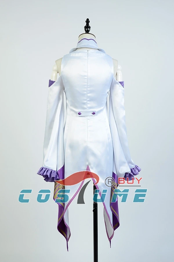 Re:Zero Life в другом мире от Zero женский костюм для косплея Эмилия пальто + воротник