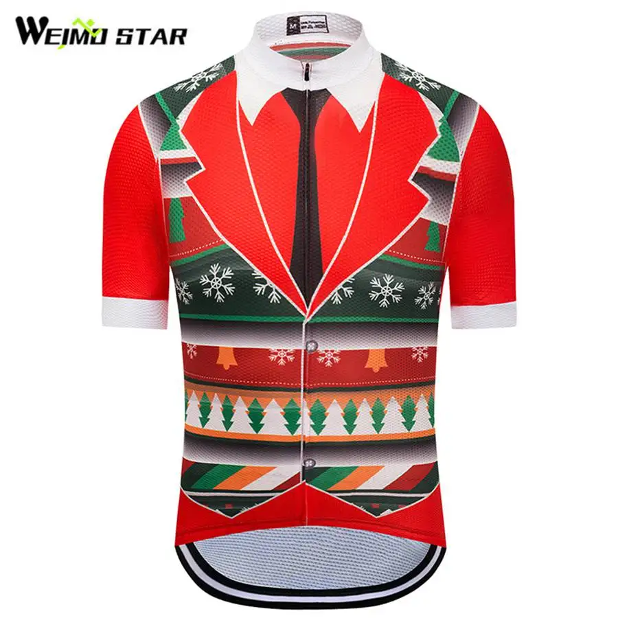 

Новинка 2018, велосипедная Джерси WEIMOSTAR, Мужская одежда для велоспорта с рождественской елкой, roupa ciclismo, одежда для велоспорта, одежда для вело...